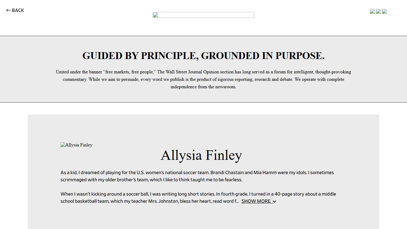 WSJ Opinion | Allysia Finley -